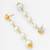 gold-toned graduated pearl drop earrings