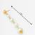 gold-toned graduated pearl drop earrings