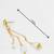 gold-tone multi-chain tassel earrings