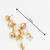 gold-tone multi-pearl chandelier earrings with pearl drops