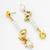 gold plated kundan and pearl beaded drop earrings