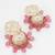 kundan pink beaded jhumka earrings
