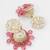 kundan pink beaded jhumka earrings