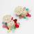 multicolor kundan dome jhumka earrings