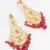 ruby red kundan chandbali style earrings