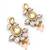 pink stone kundan traditional drop earrings
