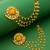 gold-tone shri ram mandir earrings with pearl drop chains