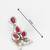 silver plated drop earrings with pearl bunches