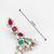 silver plated multi linear earrings