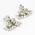 silver plated stud earrings with pearl drops