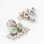 silver plated stud earrings with pearl drops