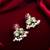 silver plated stud earrings with pearl drops