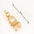 gold plated peach drop earrings