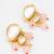 premium pink bead earrings