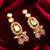 gold plated peach drop earrings