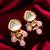 premium pink bead earrings