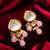 premium pink bead earrings