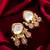 earrings with peach drops