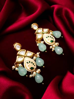 traditional kundan drop earrings 5