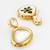 gold plated stud earrings