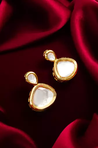 gold plated stud earrings