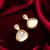 gold plated stud earrings