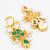 emerald green kundan and pearl drop earrings