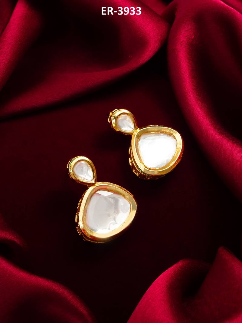 gold plated stud earrings