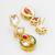 gold plated kundan drop earrings