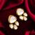 gold plated kundan stud earrings