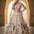 off white organza silk embroidered lehenga choli set