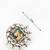 silver toned radha krishna temple work kundan stud earrings