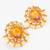 gold plated shree ram temple motif kundan stud earrings
