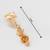 leaf motif american diamond drop earrings