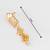 geometric floral american diamond dangle earrings