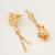 traditional drop chain american diamond earrings