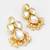 gold-plated kundan earrings with pearl cluster drops