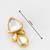 gold-toned kundan stud earrings