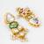 gold-toned kundan earrings with meenakari and pearl drops