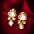 gold-toned kundan stud earrings