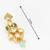gold-plated kundan earrings with stones and drop