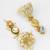 gold kundan jhumka earrings with kundan and pearl
