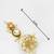 gold kundan jhumka earrings with kundan and pearl