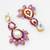 purple kundan drop earrings with beads and pearl