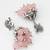oxidized silver peacock jhumka earrings with rose pink jade-style beads and pearl clusters
