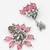 oxidized silver peacock jhumka earrings with pink crystal beads