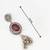 oxidized silver jhumka earrings with stone