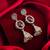 oxidized silver jhumka earrings with stone