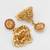 classic stone bordered deity jhumka earrings