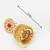 traditional pearl and multi-color stone jhumka earrings